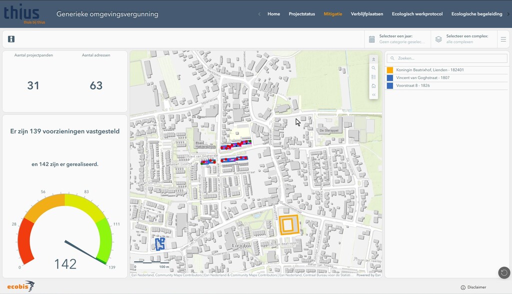 Met helder dashboard real-time overzicht van de opgave.
